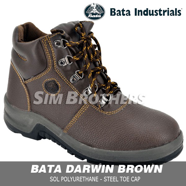  Bata  Darwin Brown Sepatu  Safety Shoes  Shopee Indonesia
