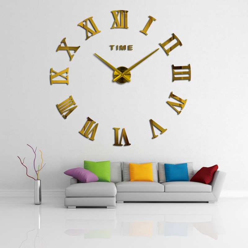 Jam Dinding Besar DIY Giant Wall Clock Quartz Creative 106 - HTM