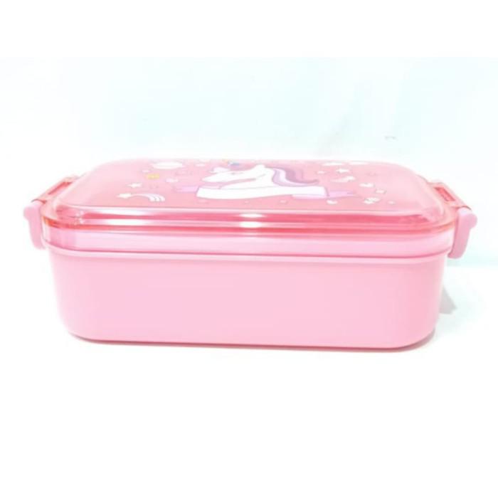 

Kotak Makan Sekat Lunch Box Bekal Anak Unicorn R01 A