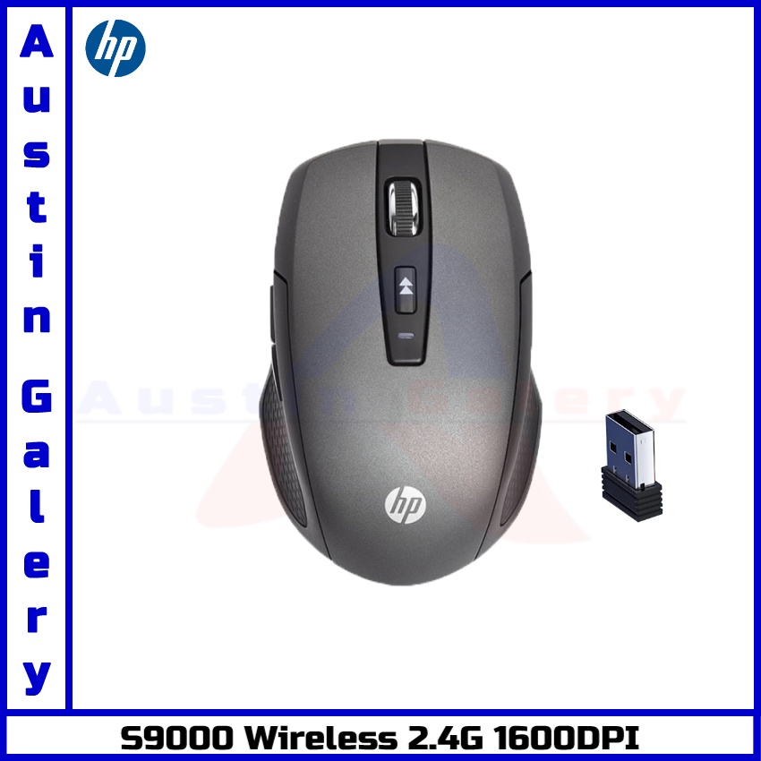Mouse Wireless HP S9000 1600DPI Mouse Wireless 2.4G Untuk PC Laptop Komputer