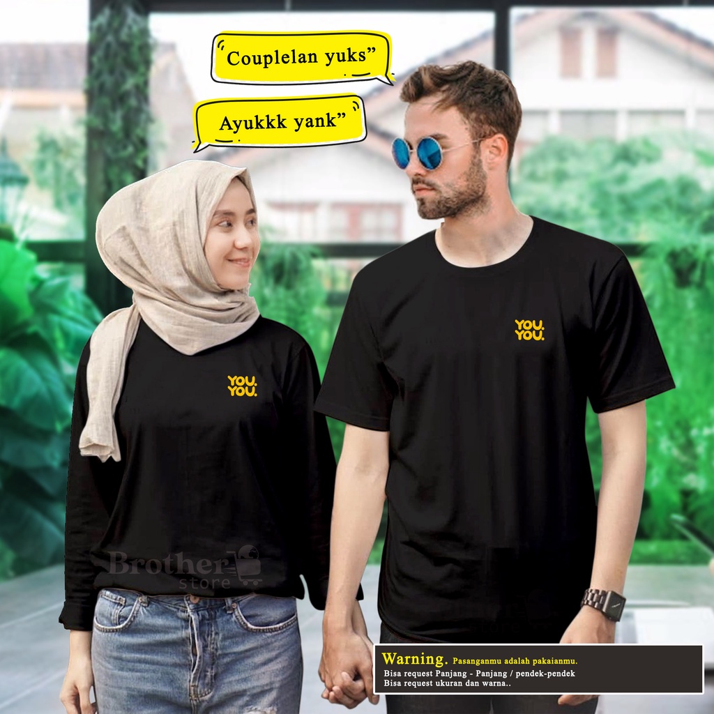 Kaos Couple Goals - Kaos Road to halal - Kaos Preweding - Kaos Custom kata - YOU - Premium T shirt