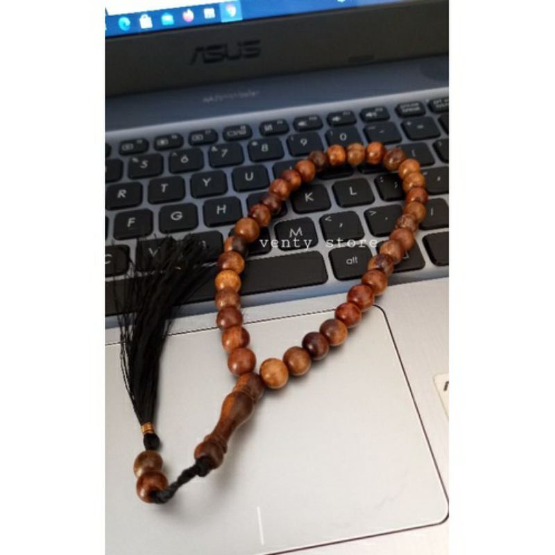 tasbih gaharu 8 mm tasbih gaharu 33 butir tasbih gaharu asli tasbih kayu gaharu wangi