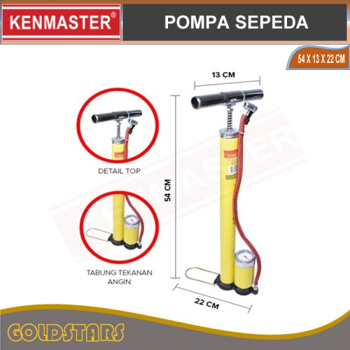 PERTUKANGAN PNEUMATIC POMPA SEPEDA MOTOR + METER / KENMASTER POMPA ANGIN