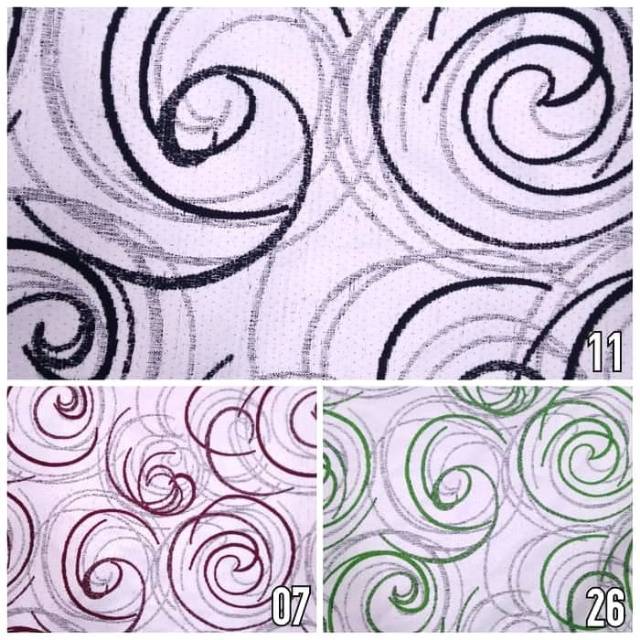 Kain Sofa / Jok / Kursi Regatta Motif Lingakran Bulat - Meridian