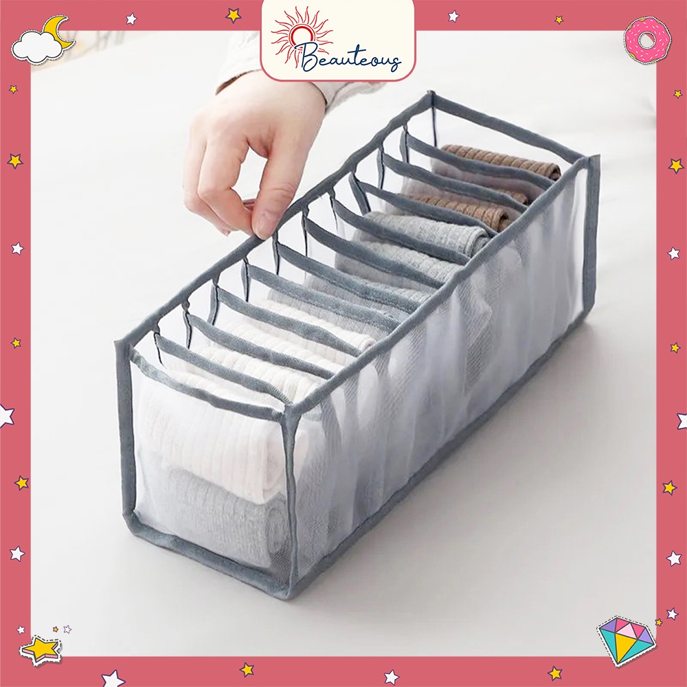 Storage Box Organizer Tempat Penyimpanan Bra Celana Dalam Underwear Wanita Pria Celana Leging