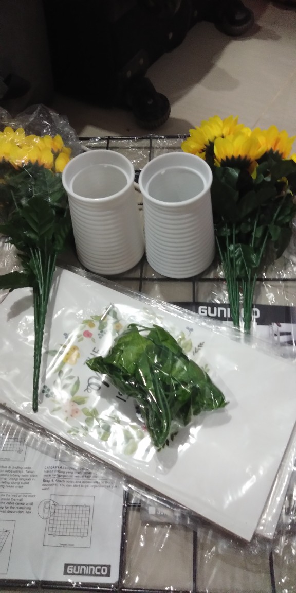 Guninco Bunga Matahari Artificial Imitasi Hiasan Meja Ruang Tamu Dekorasi Ruangan