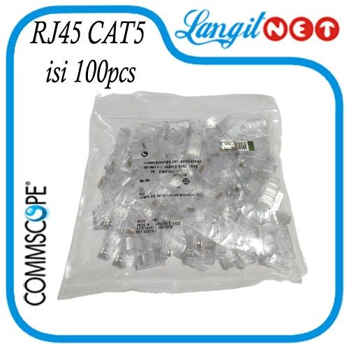 COMMSCOPE CONNECTOR RJ45 CAT5 isi 100pcs