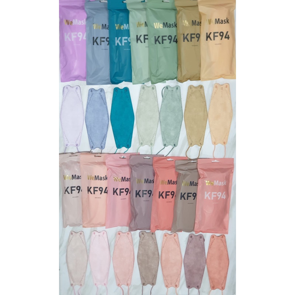 Masker KF94 Masker KF 94 Careion Wemask Mouson Masker Warna Colour Import 4PLY Isi 10pcs 4 Lapis Korean Mask Masker Korea Murah Grosir Surabaya Ijin Kemenkes