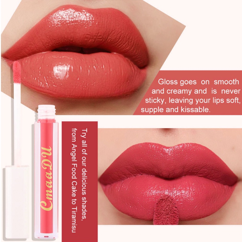 CMAADU BPOM 8 Warna Lipstik Olive Fruit Oil Gloss Lipstick Liquid Waterproof Long Lasting XX060