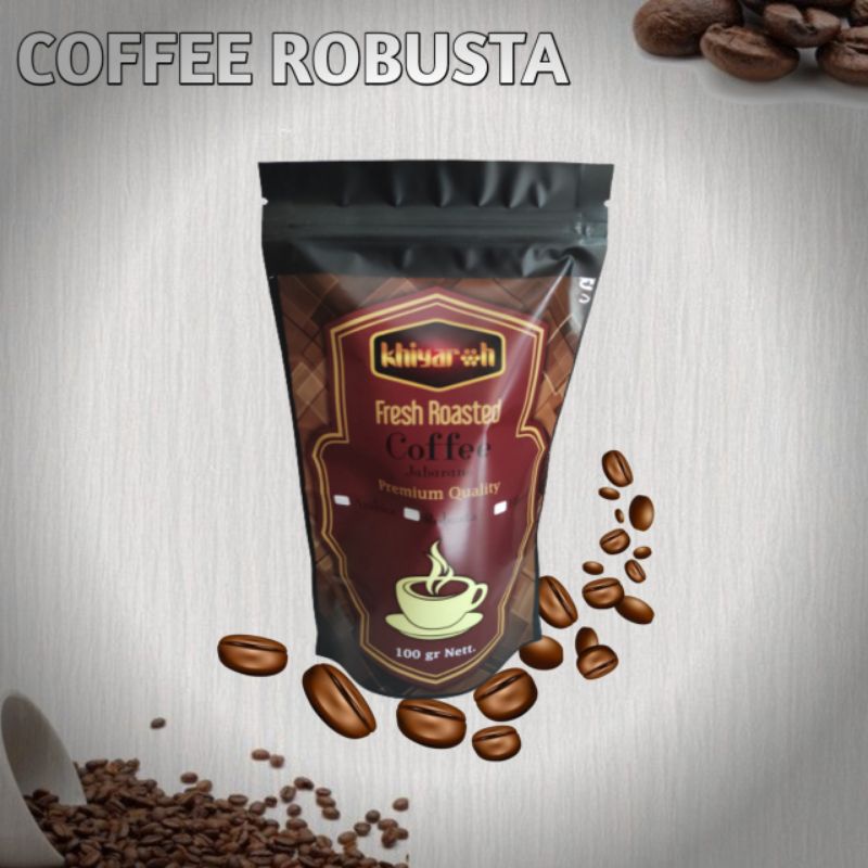 

Kopi Robusta 100 Gram by KHIYAROH Kopi Bubuk