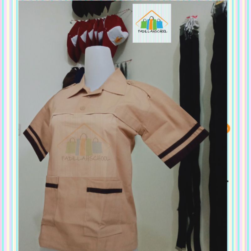 BAJU SEKOLAH PRAMUKA SIAGA PENDEK SD