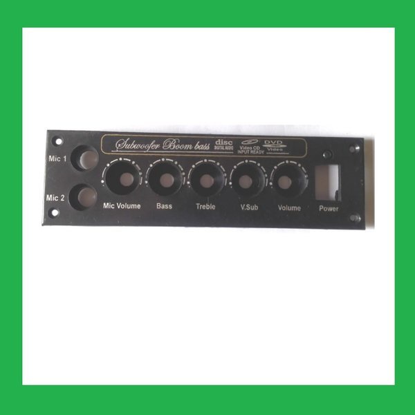 Panel Aktif Speaker Subwoofer Boombass 2 lubang Mic