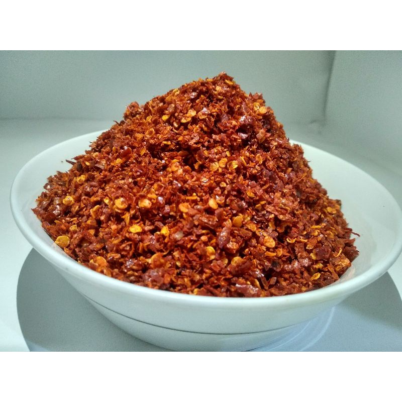 cabe bubuk daun jeruk/cabe kering bubuk/cabe kering bubuk pedas/makanan pedas (90gram)