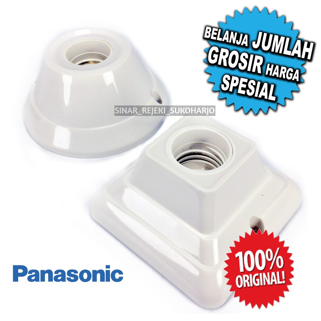 Panasonic Fitting OB Tempel / Plafon, Bulat / Kotak Hias