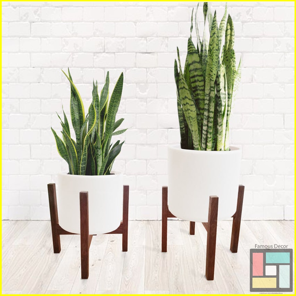 Rak Pot Bunga Tatakan Pot Kayu Standing Pot Standing Planter Rak Kayu Dudukan Pot Alas Pot Bunga