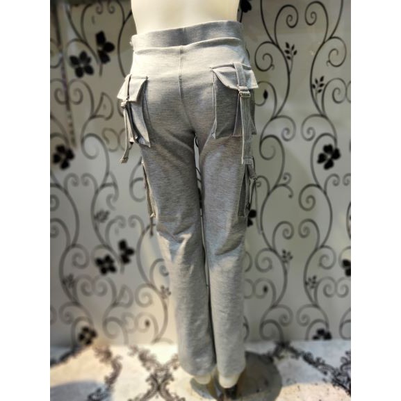 CELANA WANITA PDL WARNA PUTIH DAN ABU/SENAM/OLAHRAGA