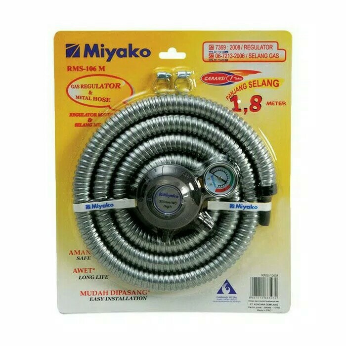 Selang gas dan Regulator Miyako RMS-206 RMS206 RMS 206