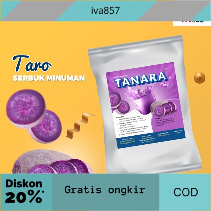 

PROMO Bubuk Taro Mix Gula 1kg - Serbuk Minuman Ubi Premium - Bandar Powder GRATIS ONGKIR