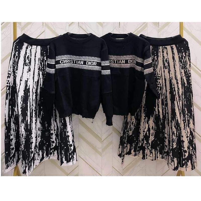 Set Rok Rajut Dior Import