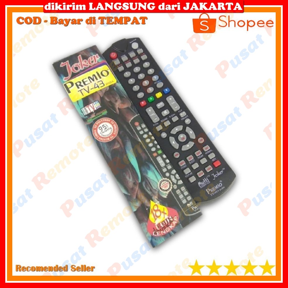 Remot Remote TV LCD/LED MITO/JVC/NIKO/ICHIKO/Konka/IKEDO/JUC/POLYSONIC/Votre/LG MULTI UNIVERSAL COD