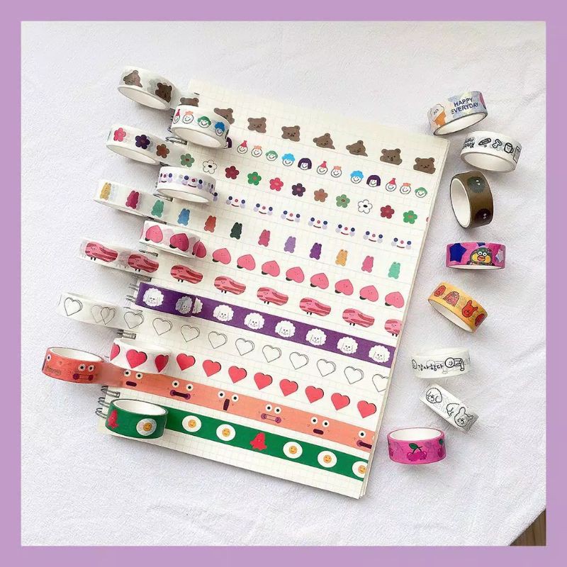 

solatip warna warni / sticker lucu