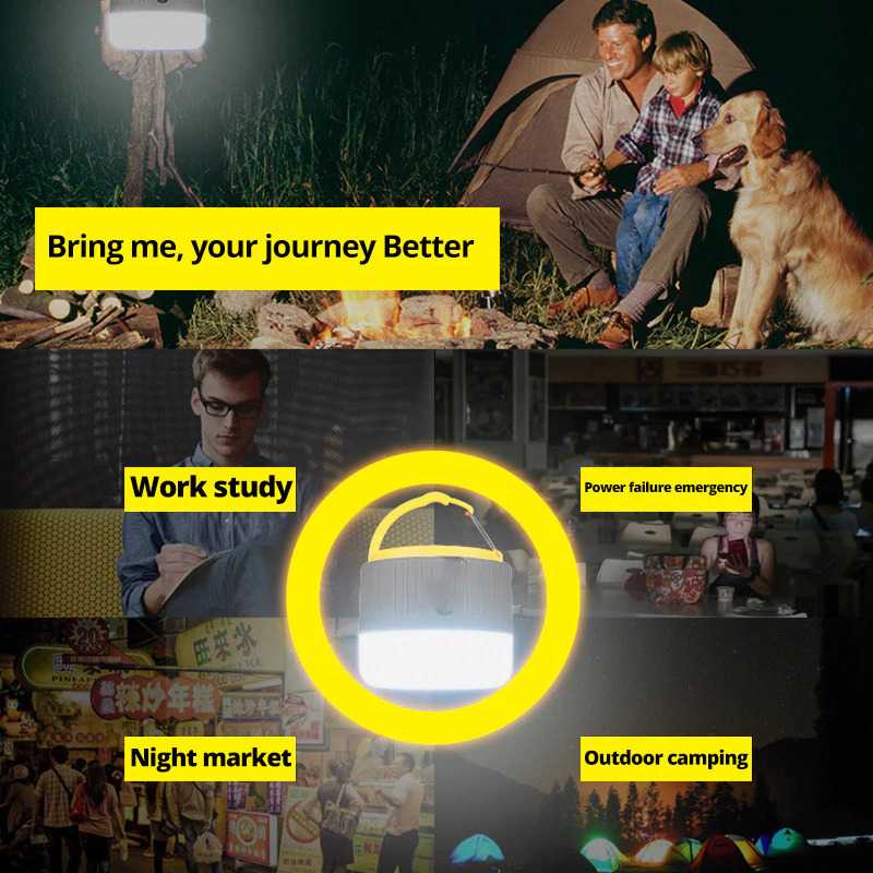 Lampu Lentera Tenda Camping LED Rechargeable Lampu Tenda Camping Gantung