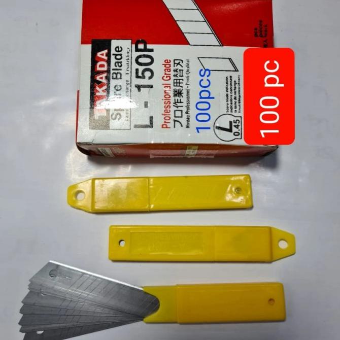 

Jual Isi Cutter / Spare Blade Takada 100Pcs Berkualitas