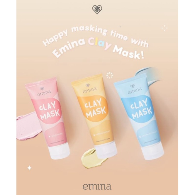 ☀️cahaya acc☀️emina clay mask soothe &amp; smooth