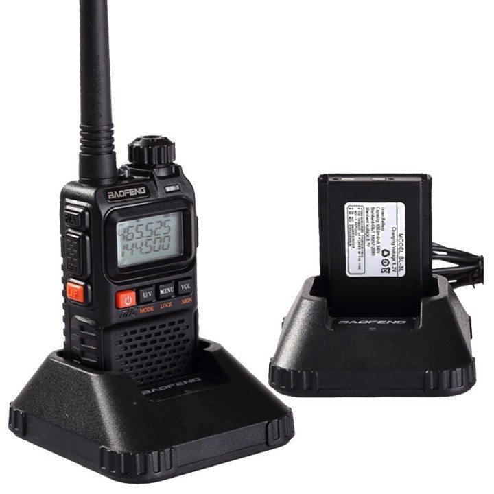 Radio Walkie Handy Talky HT BAOFENG POFUNG Dual Band UV-3R PLUS TJ
