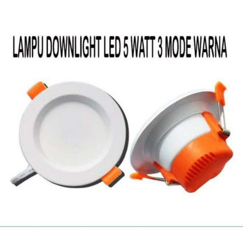Led Panel 3 Warna 5 Watt | Led Downlight 3 warna 5 Watt | Panel 5 Watt