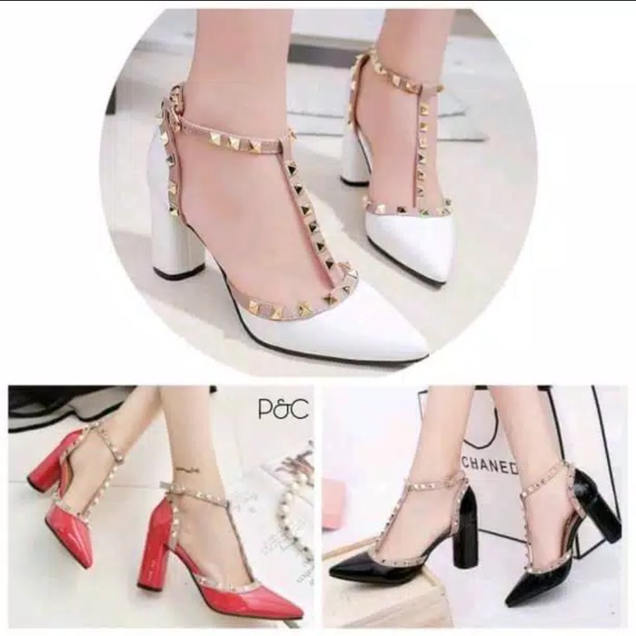 Ready Stok sepatu hak tinggi elizabeth