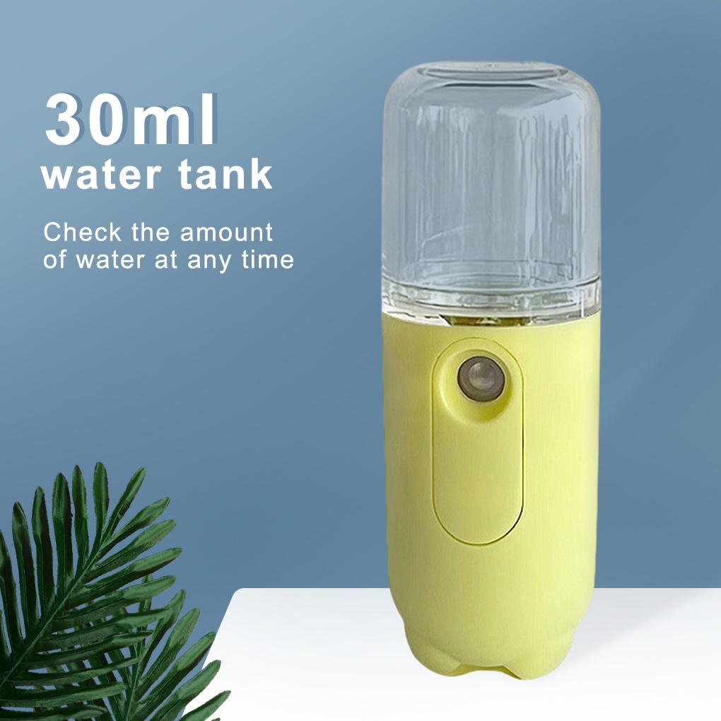 Nano Spray Pelembab Wajah Mini Portable Usb Mist Spray Rechargeable 30ml Untuk Perawatan Kulit