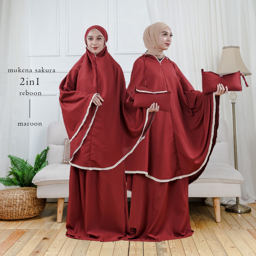 Mukena syila treveling mukena 2in 1 mukena jumbo mukena boedir mukena treveling