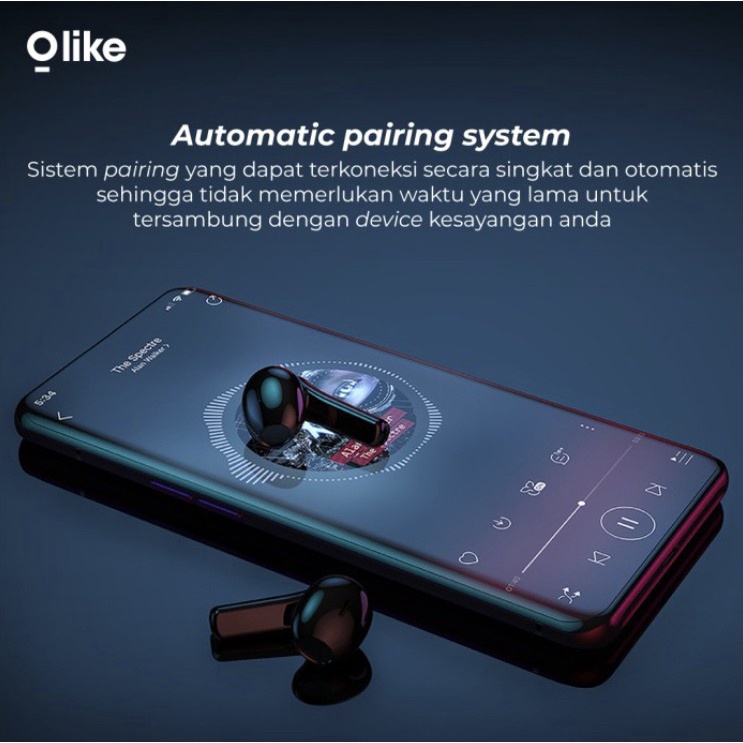 OLIKE TWS WIRELESS EARPHONE BLUETOOTH JELLY PODS T202 ORIGINAL