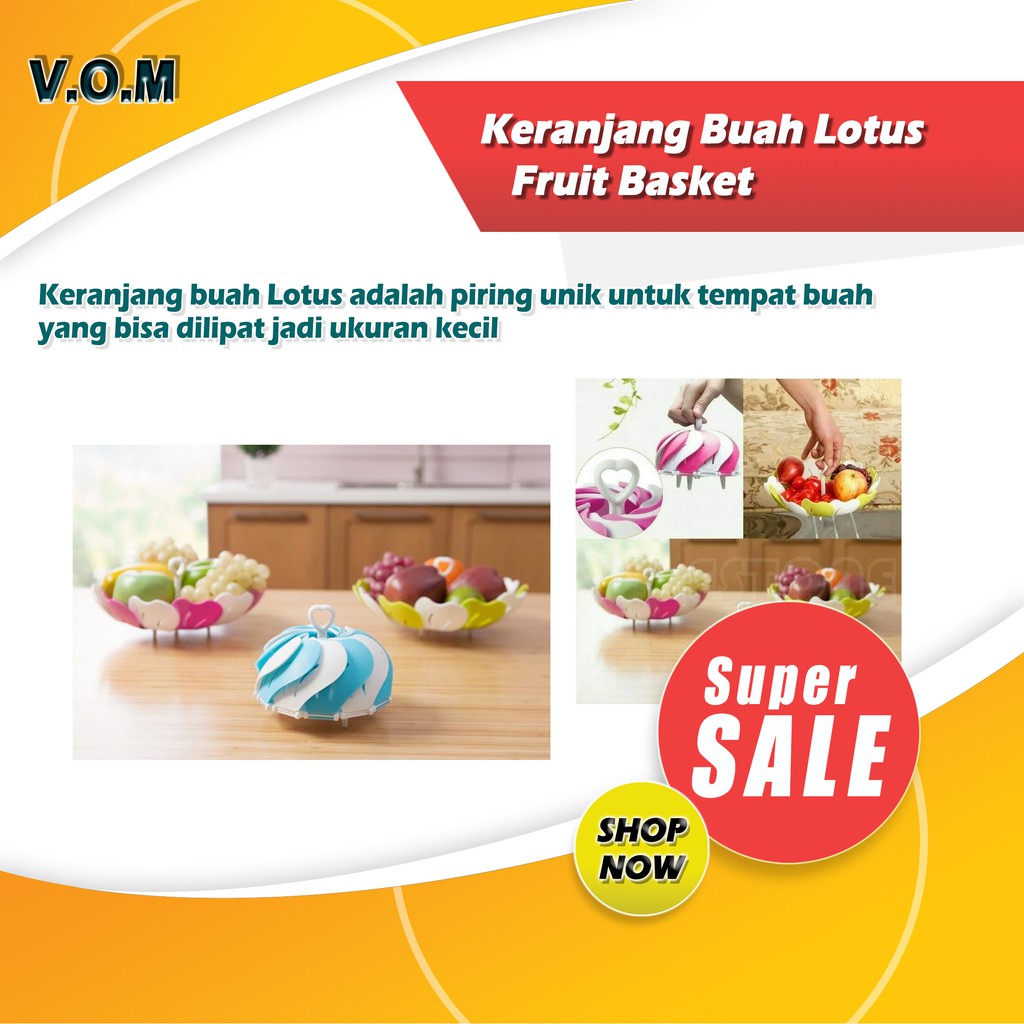 VOM Keranjang Buah Lotus Fruit Basket - 0253