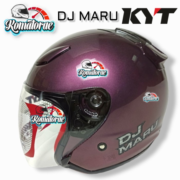 Helm KYT Dj Maru / djmaru Purple / ungu