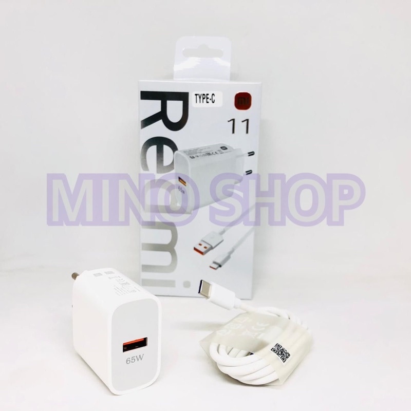 CHARGER - TC ORIGINAL REDMI 11 65W FAST CHARGING TURBO MICRO USB - TYPE C