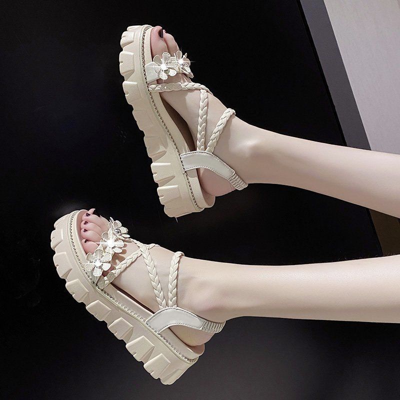 Sandal Wedges BUNGA Fashion Wanita Import Terbaru