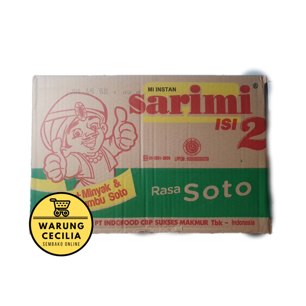 

Sarimi Isi 2 Mie Kuah Soto 1 Dus 24 Pcs - MIE INSTAN