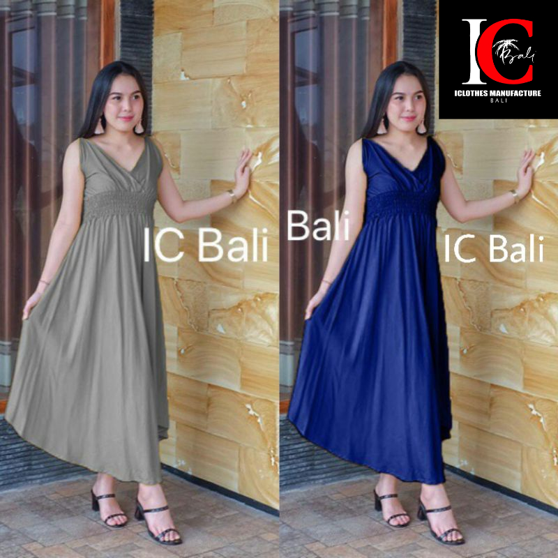 DRESS TALI MOTIF POLOS MT015/DASTER BALI/LONG DRESS/DRESS MOZA BALI/GROSIR BALI/GROSIR DRESS/DRESS BAL