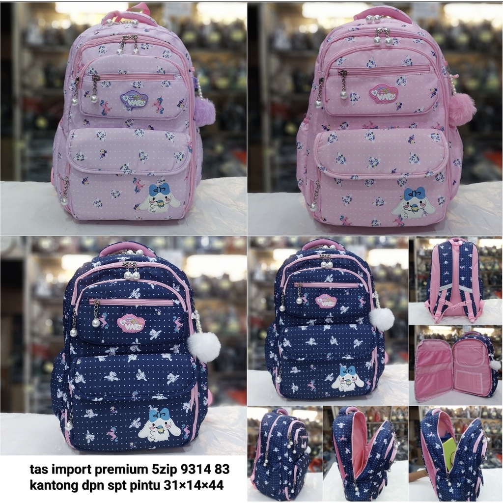 Tas ransel anak remaja sd anak perempuan bahan dasar premium