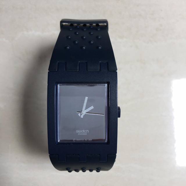 Preloved Jam Tangan Swatch Ori Second