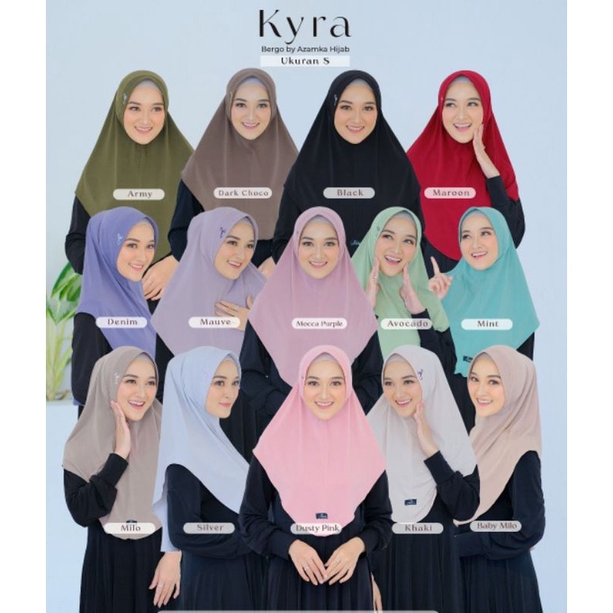 HIJAB INSTAN KYRA BASIC SERIES SIZE " S " By.Azamka
