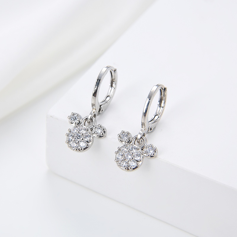 anting titanium anak emas asli muda wanita korea anti karat karat panjang selamanya korea dewasa bunga style korean style tusuk 20e