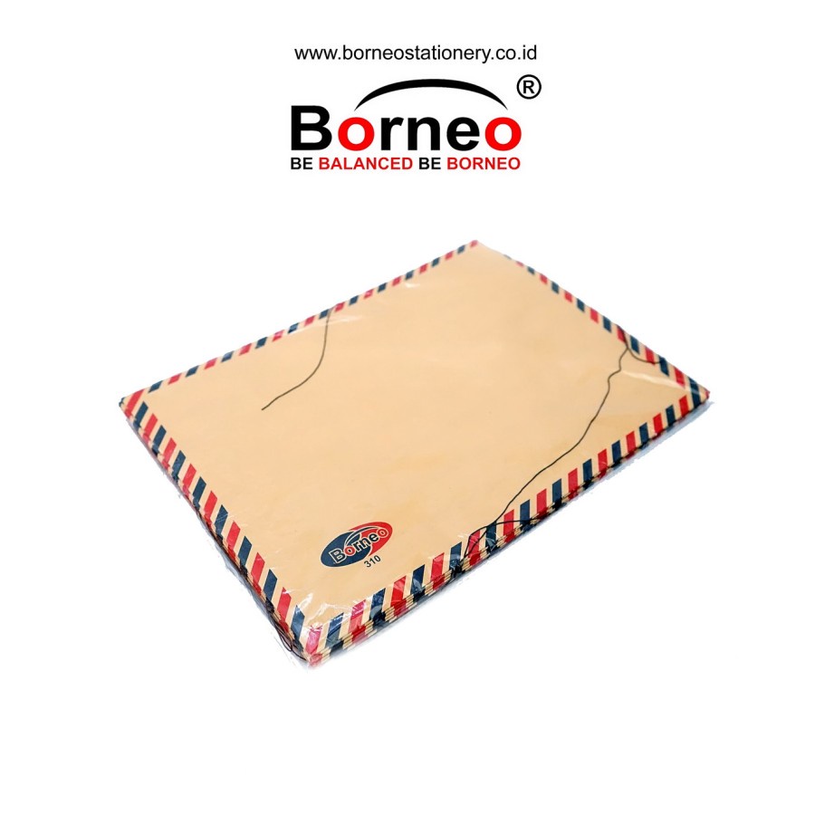 Amplop Tali Air Mail Borneo 310 - Pack