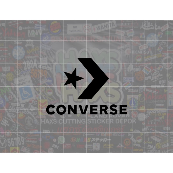 Cutting Sticker Converse Ukuran 7 Cm Untuk Motor Mobil