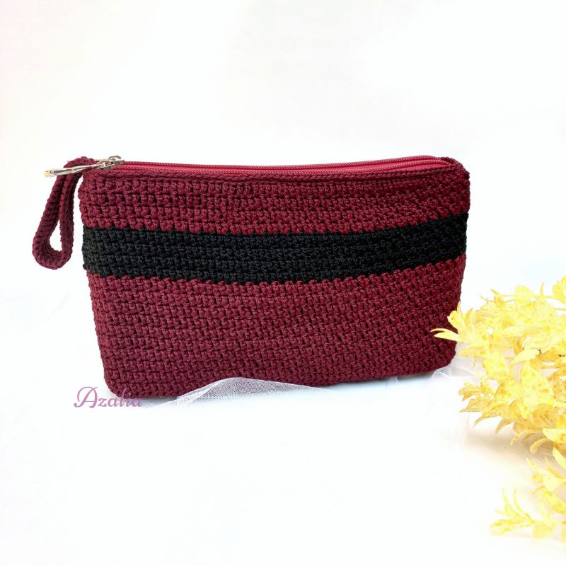 Dompet Pouch Panjang Wanita Rajut - Rere