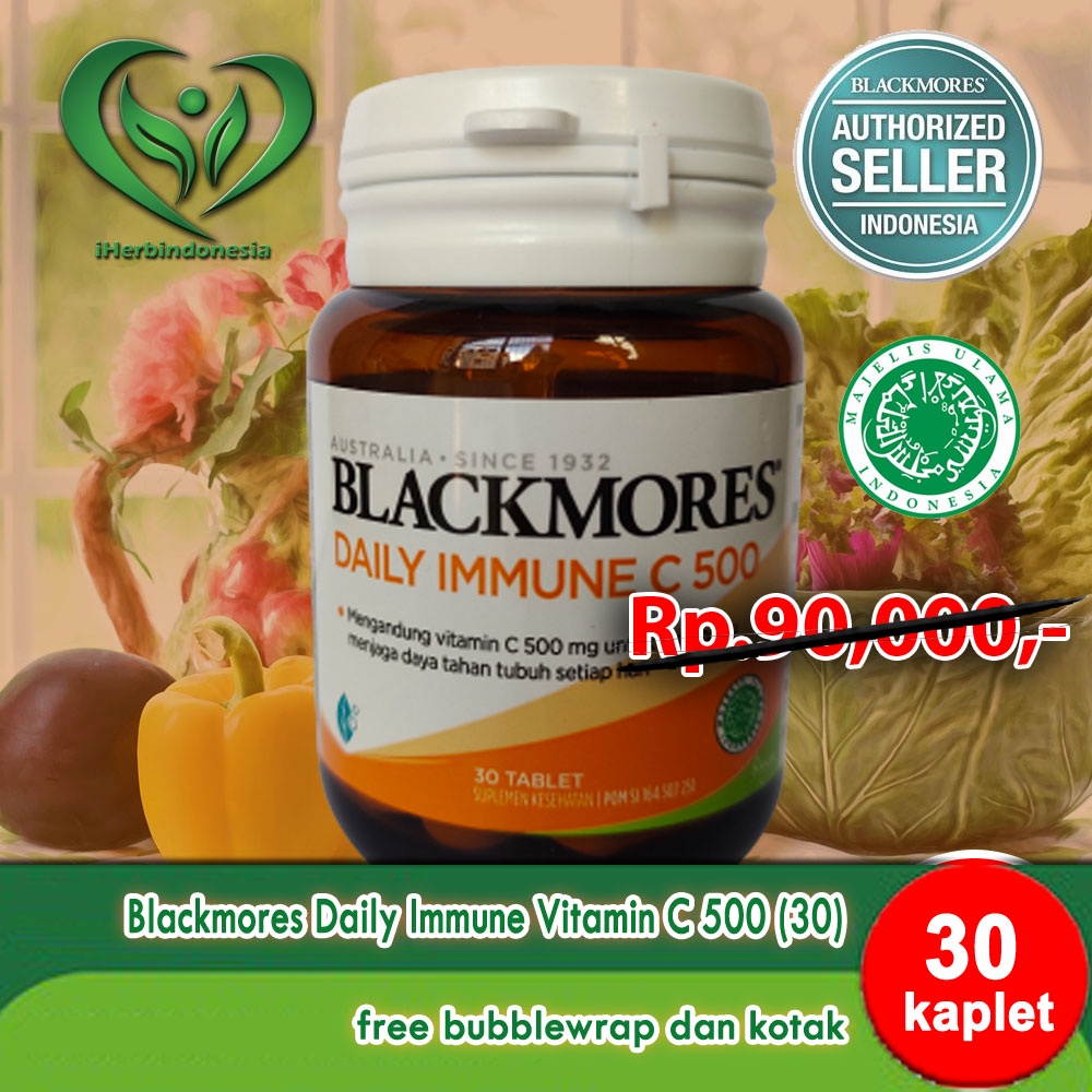 Jual Blackmores Daily Immune Vitamin C 500mg (30) Menangkal radikal