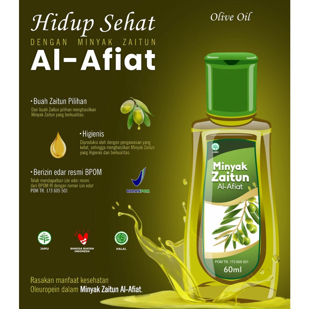 Minyak Zaitun Extra Virgin Oil Al Afiat 60 ML