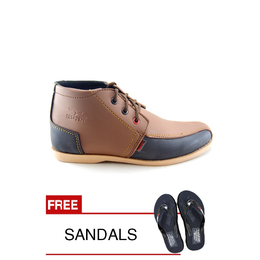 

Redknot - Sneakers Redex Tan + Bonus Sandal Senilai Rp.25.000,00